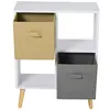 Buy Homcom Freestanding 4 Cube Storage Cabinet Unit 2 Fabric Drawers, 8 from Furnituretta