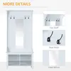 Buy Homcom Hallway Furniture Set Shoe Bench Storage Mirror Cabinet, 6 from Furnituretta