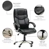 Buy Homcom High Back Swivel Chair, Computer Desk Chair with Faux Leather, 7 from Furnituretta