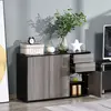 Buy Homcom High Gloss Sideboard, Side Cabinet, Push-Open Design, 2 from Furnituretta