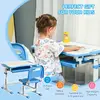 Buy Homcom Kids Desk and Chair Set Height Adjustable Writing Desk, 4 from Furnituretta