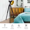 Buy Homcom Industrial Floor Lamp for Living Room Tripod Spotlight, 6 from Furnituretta
