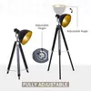Buy Homcom Industrial Floor Lamp for Living Room Tripod Spotlight, 5 from Furnituretta