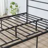 Buy Homcom King Size Metal Bed Frame, Solid Bedstead Base, 9 from Furnituretta