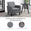 Buy Homcom Linen Single Armchair, with Padded Seat - Grey, 5 from Furnituretta