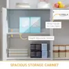 Buy Homcom Kitchen Cupboard, Freestanding Kitchen Storage Cabinet, 6 from Furnituretta