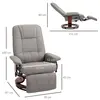 Buy Homcom Manual Recliner Chair Armchair Sofa with Faux Leather, 3 from Furnituretta