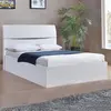 Buy Arden High Gloss Storage Bed Double | Modern White Ottoman Bed, Colour: White, Size: Double, 4 from Furnituretta