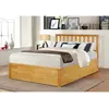 Buy Zoe Storage Bed – King Size in Solid Oak Finish, Colour: Oak, Size: King Size, 3 from Furnituretta