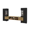 Buy Coby 10 Entertainment Unit Black: Sleek & Functional, Colour: Black, Item Width: 270, 4 from Furnituretta