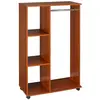 Buy Homcom Open Wardrobe with Hanging Rail and Storage Shelves from Furnituretta