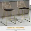 Buy Homcom Set of 2 Bar stools Modern Counter Height Wire Metal Bar Chair, 4 from Furnituretta