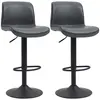 Buy Homcom Set of 2 Bar Stool Adjustable Height Swivel Footrest from Furnituretta