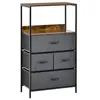 Buy Homcom Storage Chest, Drawers Bedroom Unit Storage Cabinet from Furnituretta