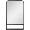 Buy Homcom Square Wall Mirror with Storage Shelf, 86 x 53 cm from Furnituretta