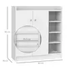 Buy Homcom Shoe Storage Cabinet Home Hallway Furniture 2 Doors, 3 from Furnituretta
