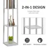 Buy Homcom Standing Lamp, Floor Light with 4-Tier Storage Shelf, 5 from Furnituretta