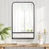 Buy Homcom Square Wall Mirror with Storage Shelf, 86 x 53 cm, 6 from Furnituretta