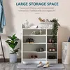 Buy Homcom Shoe Storage Cabinet Home Hallway Furniture 2 Doors, 5 from Furnituretta