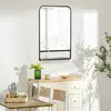Buy Homcom Square Wall Mirror with Storage Shelf, 86 x 53 cm, 2 from Furnituretta