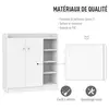 Buy Homcom Shoe Storage Cabinet Home Hallway Furniture 2 Doors, 4 from Furnituretta