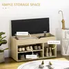 Buy Homcom Shoes Cabinet Bench Hidden Storage Padded Seat Organiser, 5 from Furnituretta
