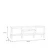 Buy Contemporary TV Stand with LED Lighting - Wensley 2-Door Unit, 9 from Furnituretta