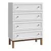 Buy Wensley 4-Drawer Chest in Light Grey and Oak - Stylish Storage Solution from Furnituretta