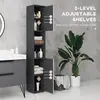Buy kleankin 183cm Tall Bathroom Cabinet, Narrow Bathroom Storage, 5 from Furnituretta