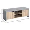 Buy Homcom Wooden TV Unit 1.2M TV Stand Cabinet Home Media Cente, 3 from Furnituretta