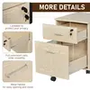 Buy Vinsetto 2-Drawer Locking Office Filing Cabinet 5 Wheels, 5 from Furnituretta