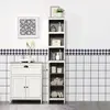 Buy kleankin Slimline Bathroom Storage , Freestanding Tower Cabinet, 2 from Furnituretta