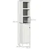 Buy kleankin Slimline Bathroom Storage , Freestanding Tower Cabinet, 3 from Furnituretta
