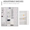 Buy kleankin Bathroom Storage Cabinet with 3-tier Shelf Drawer Door, 5 from Furnituretta