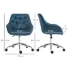 Buy Vinsetto Home Office Chair Velvet Ergonomic Computer Chair, 3 from Furnituretta