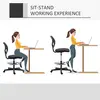 Buy Vinsetto Ergonomic Mesh Standing Desk Chair, 5 from Furnituretta