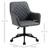 Buy Vinsetto Swivel Office Chair Leather-Feel Fabric Home Study, 3 from Furnituretta