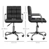 Buy Vinsetto Mid Back PU Leather Home Office Desk Chair Swivel, 3 from Furnituretta
