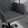 Buy Vinsetto Swivel Office Chair Leather-Feel Fabric Home Study, 7 from Furnituretta