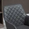 Buy Vinsetto Swivel Office Chair Leather-Feel Fabric Home Study, 8 from Furnituretta