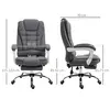 Buy Vinsetto Office Chair with Footrest Computer Swivel Rolling, 3 from Furnituretta