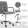 Buy Vinsetto Mid Back PU Leather Home Office Desk Chair Swivel, 6 from Furnituretta