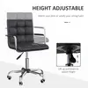 Buy Vinsetto Mid Back PU Leather Home Office Desk Chair Swivel, 4 from Furnituretta