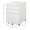 Buy Vinsetto Metal Filing Cabinet 3 Drawer File Cabinet Lockable, 3 from Furnituretta