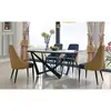Buy Adelaide PU Dining Chair with Black Metal Legs, 2 from Furnituretta