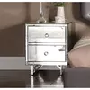 Buy Ashbourne Bedside Mirrored 2 Drawer from Furnituretta