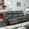 Buy Modern Recliner Sofa: Bailey Grey LeatherGel & PU, Colour: Grey from Furnituretta