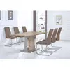 Buy Belize PU Chairs Chrome & Cappuccino (2s), 2 from Furnituretta