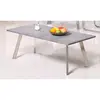 Buy Calipso Coffee Table Concrete with Brushed Stainless Steel Legs from Furnituretta