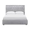 Buy Casablanca Storage Crushed Velvet King Size Bed Grey, 7 from Furnituretta